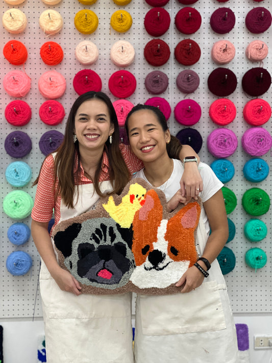 Rug Tufting Workshop Date Package <3 (1pc 60cm x 60cm Rug)