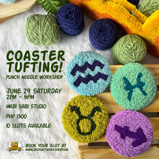 Coaster Tufting! Punch Needle Workshop